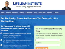 Tablet Screenshot of lifeleap.org